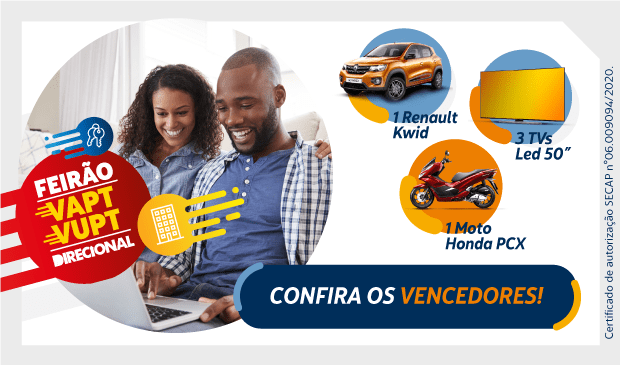Feirão Vapt Vupt: confira o resultado do sorteio Riva Incorporadora