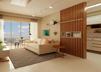 O que é parede ripada e como decorar seu apartamento novo!