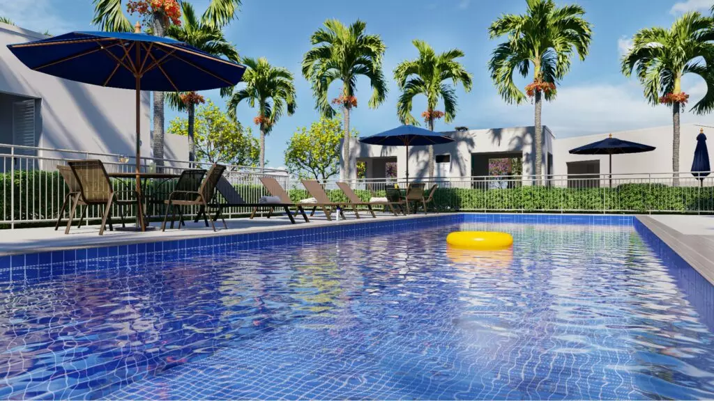 More em Araraquara, uma cidade acolhedora e autêntica Piscina da área de lazer do Conquista Araraquara, empreendimento da Direcional em Araraquara/SP
