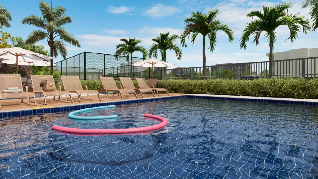 Piscina do Estilo Boa Viagem, empreendimento da Direcional em Recife/PE
