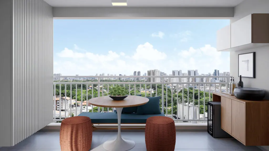 Varanda do Estilo Fátima, empreendimento da Direcional em Fortaleza/CE