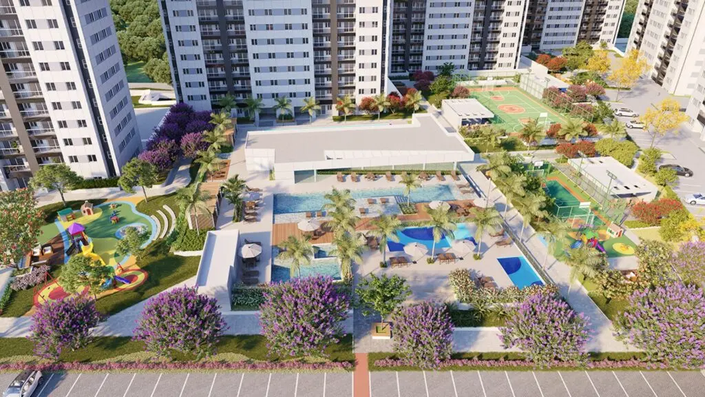 A Black Friday da Direcional pode virar o seu apartamento Área de lazer completa no Reserva Parque Clube, empreendimento da Direcional em Brasília/DF