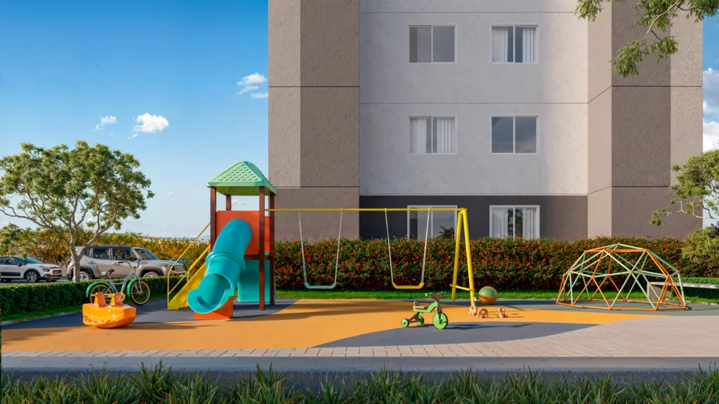 Perspectiva Playground VivaResidence Viva Residence: conexão e qualidade de vida em Contagem